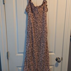 Reformation Lui Leopard Print Midi Dress